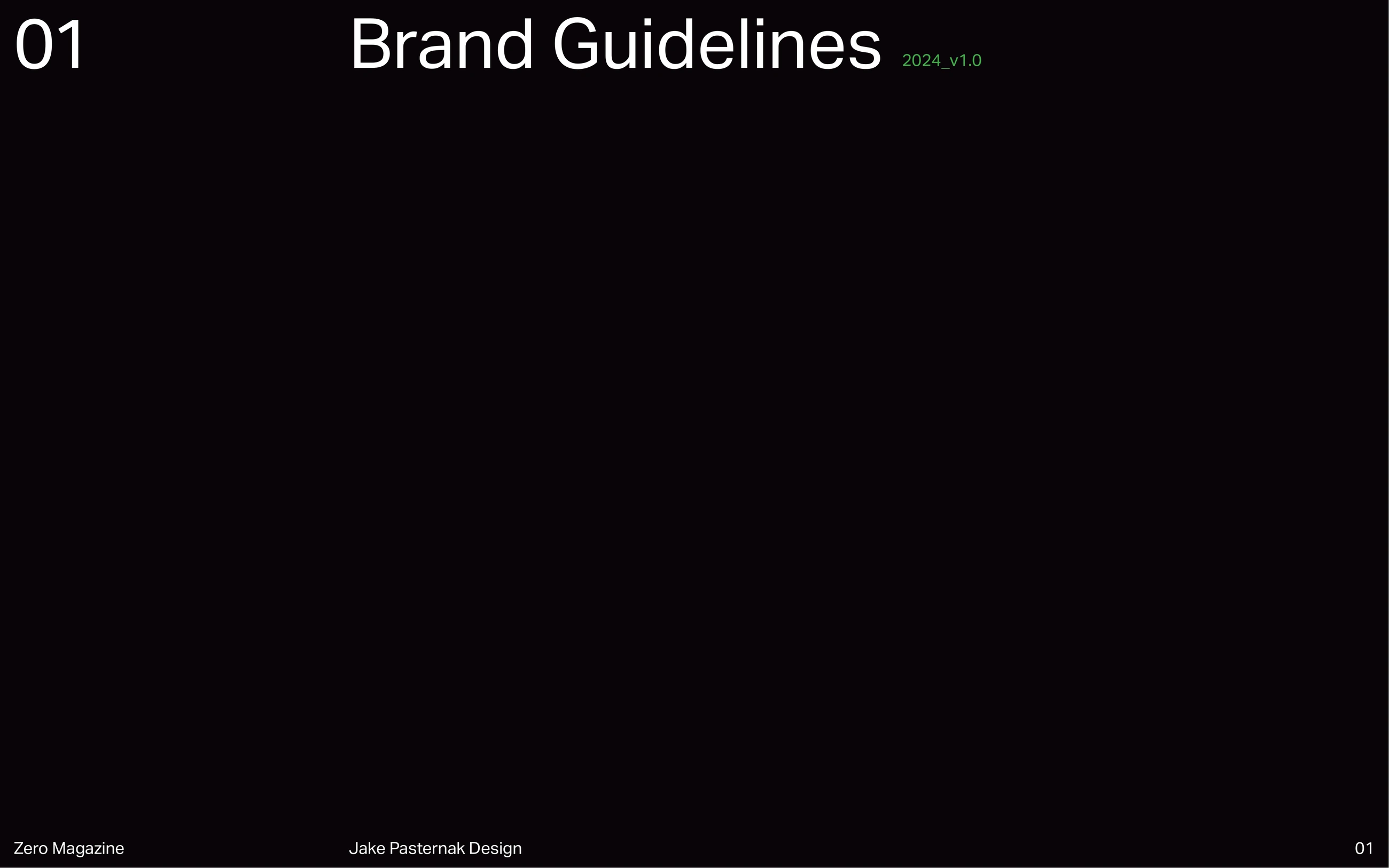 Zero — Brand Guidelines